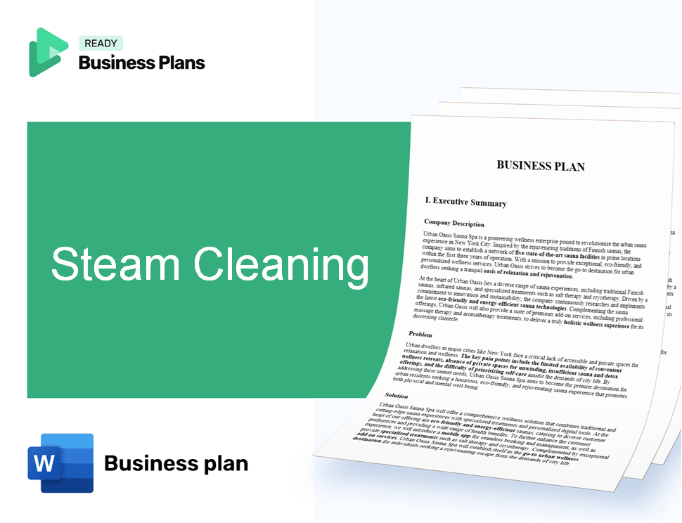 Steam Cleaning Business Plan