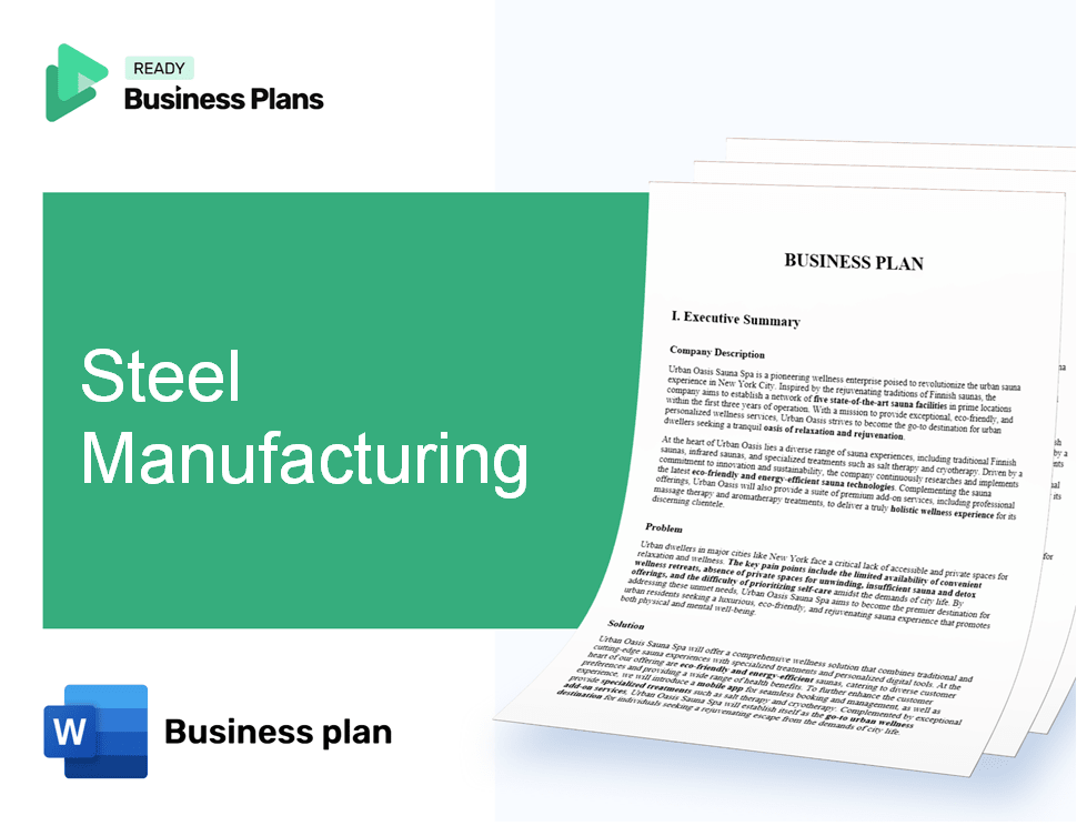 Steel Manufacturing Business Plan