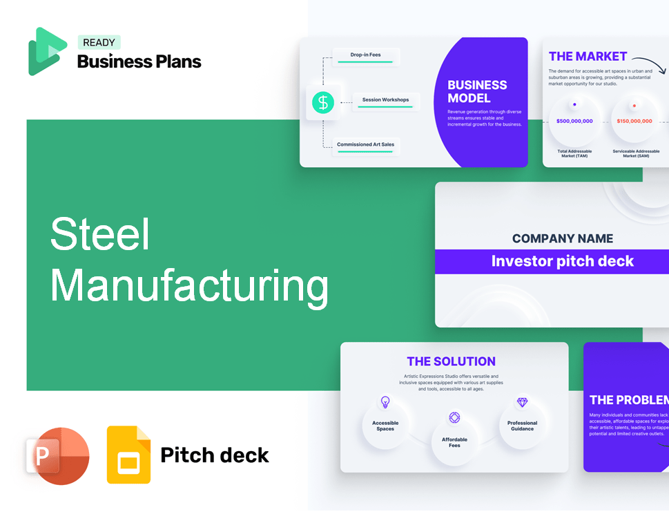 Steel Manufacturing Pitch Deck