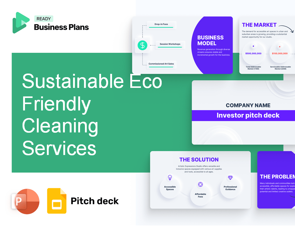 Sustainable Eco Friendly Cleaning Services Pitch Deck