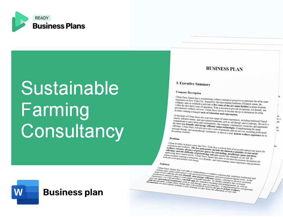Sustainable Farming Consultancy Business Plan