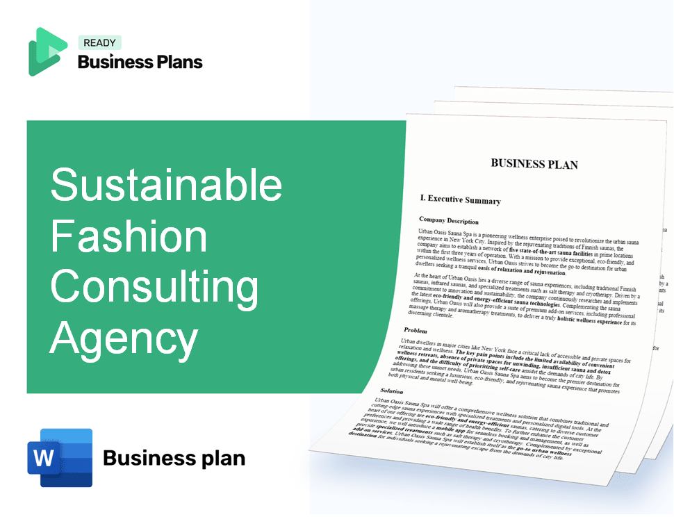 Sustainable Fashion Consulting Agency Business Plan