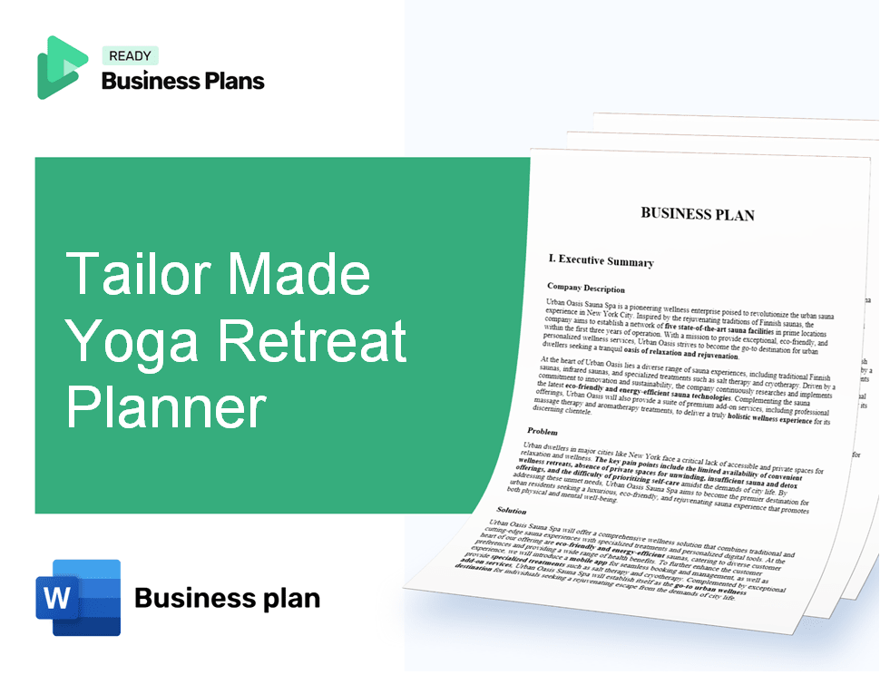 Tailor Made Yoga Retreat Planner Business Plan