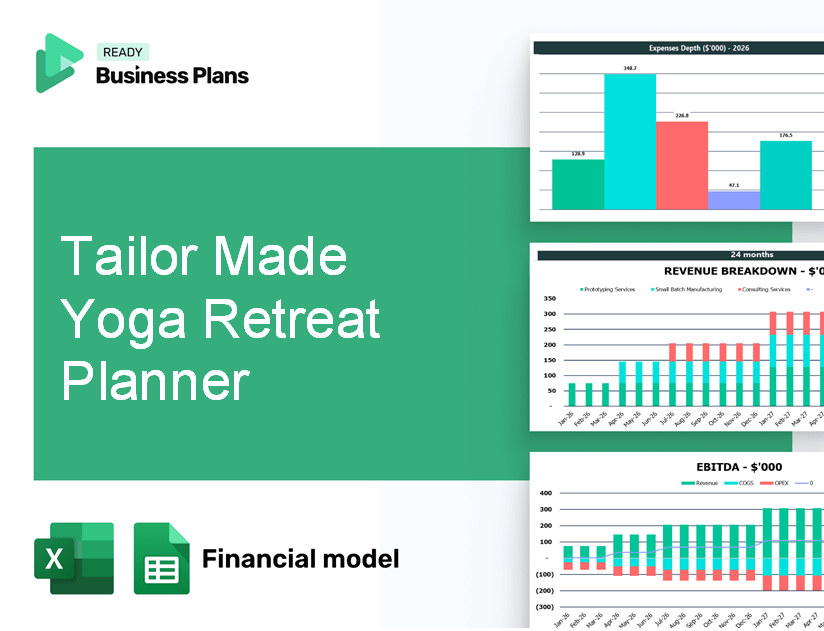 Tailor Made Yoga Retreat Planner Financial Model