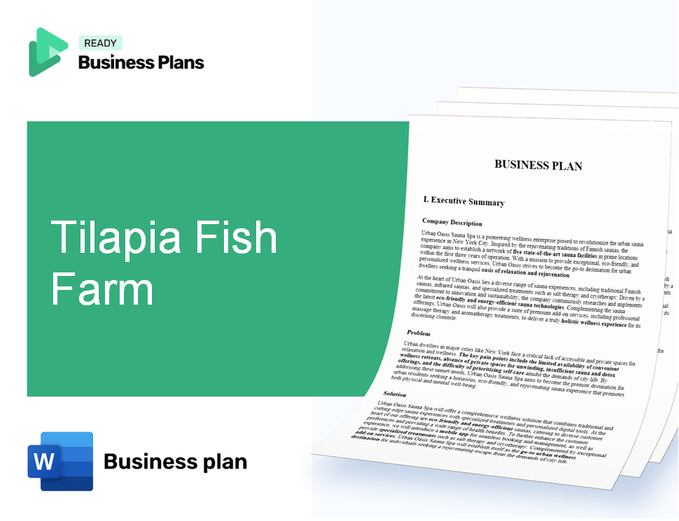 Tilapia Fish Farm Business Plan