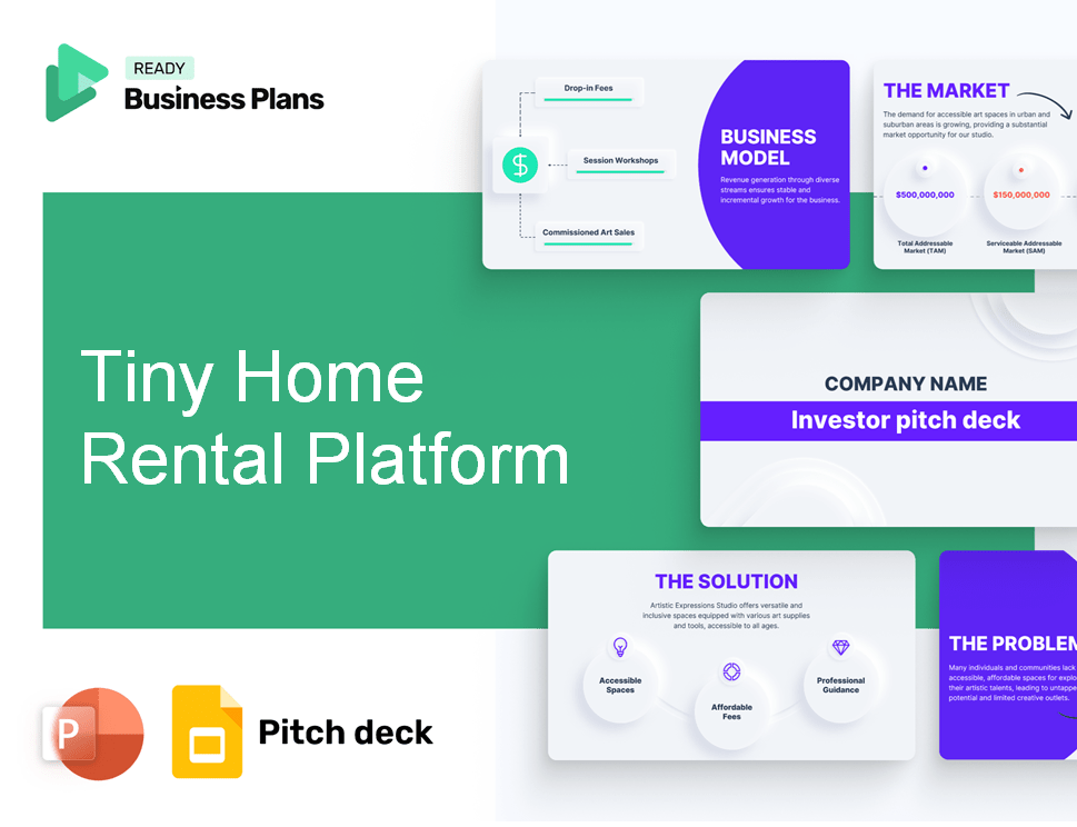 Tiny Home Rental Platform Pitch Deck