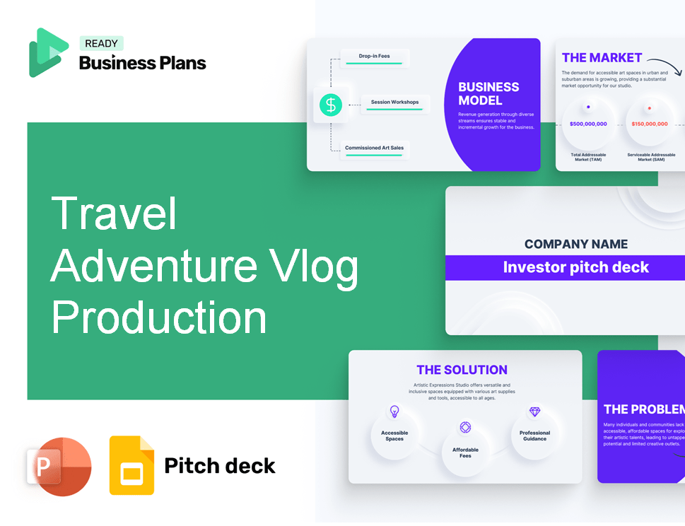 Travel Adventure Vlog Production Pitch Deck