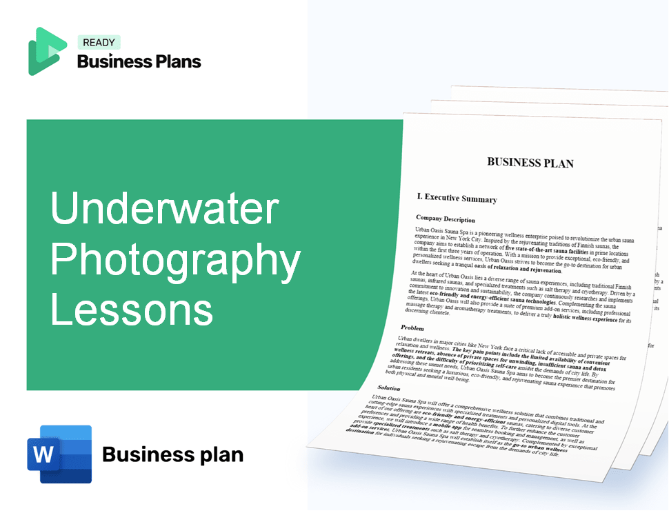 Underwater Photography Lessons Business Plan