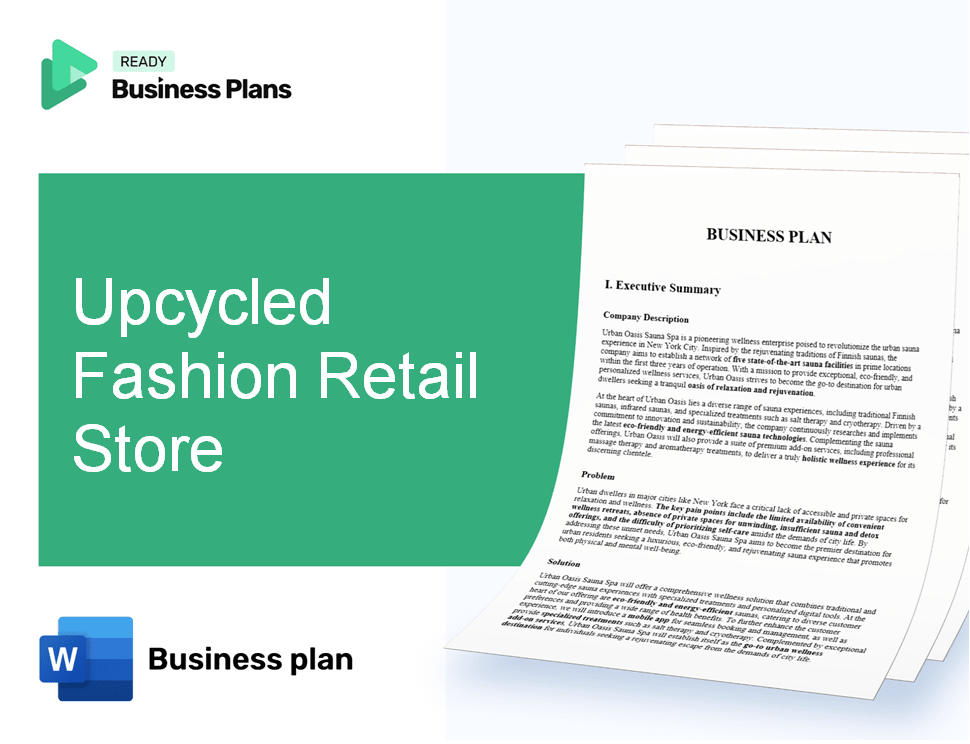 Upcycled Fashion Retail Store Business Plan