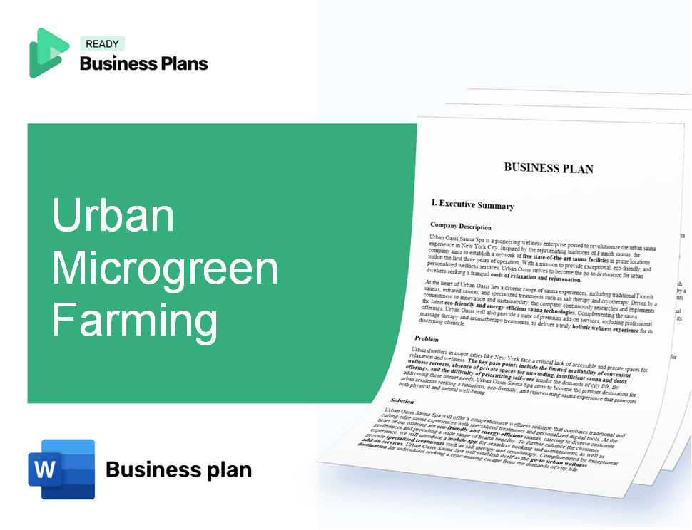 Urban Microgreen Farming Business Plan