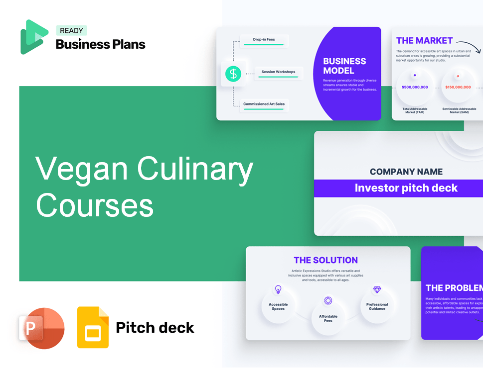 Vegan Culinary Courses Pitch Deck