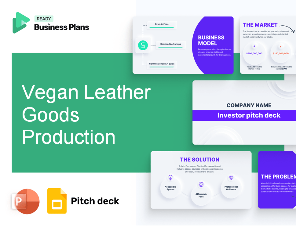 Vegan Leather Goods Production Pitch Deck