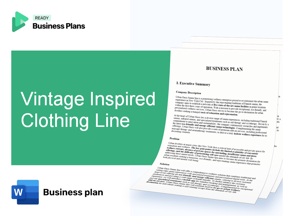Vintage Inspired Clothing Line Business Plan