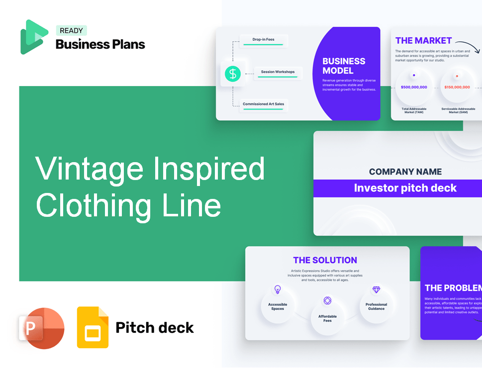 Vintage Inspired Clothing Line Pitch Deck