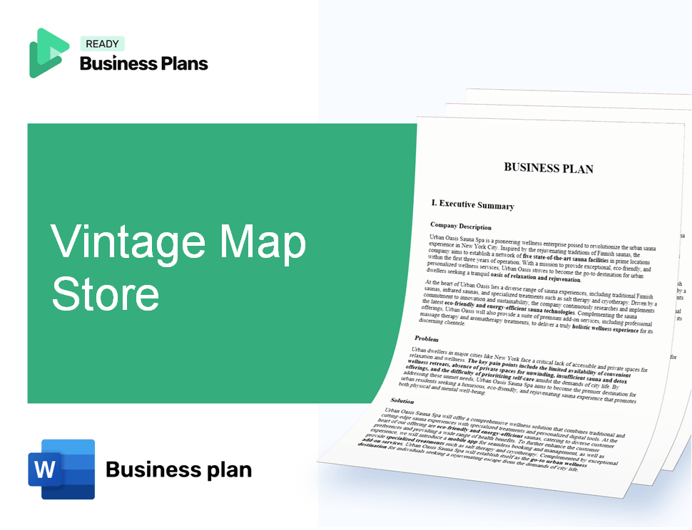 Vintage Map Store Business Plan