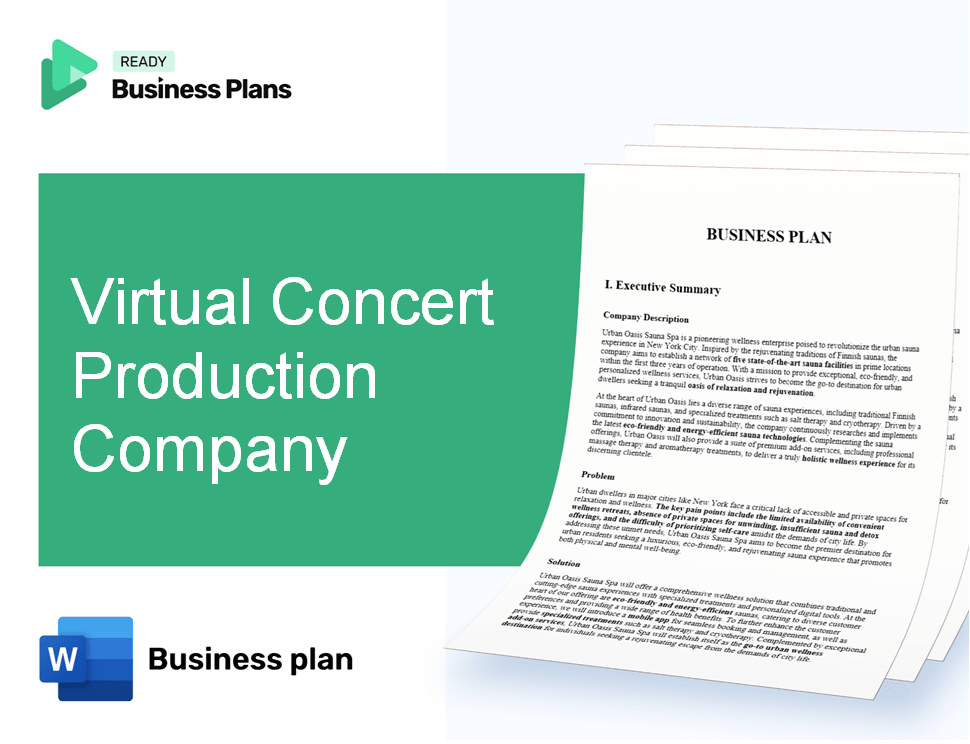 Virtual Concert Production Company Business Plan