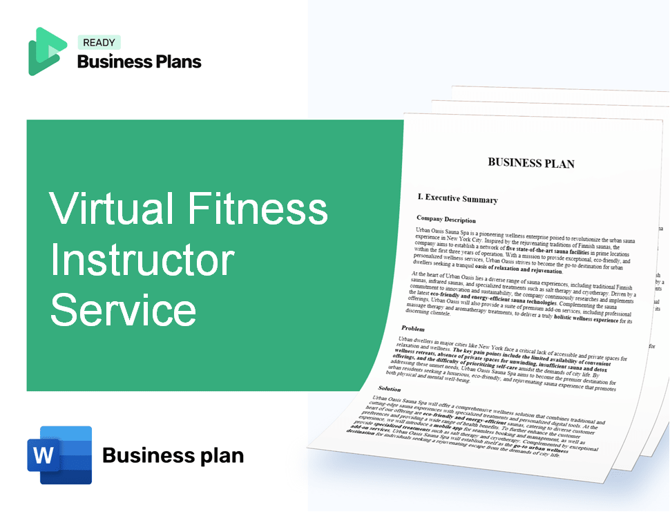 Virtual Fitness Instructor Service Business Plan