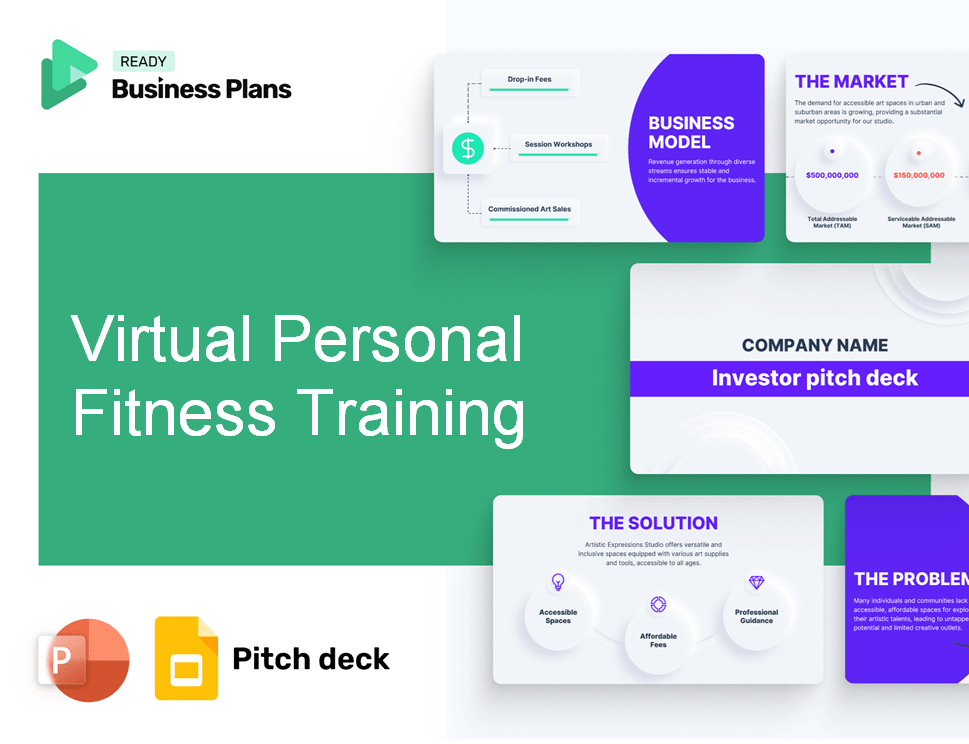 Virtual Personal Fitness Training Pitch Deck