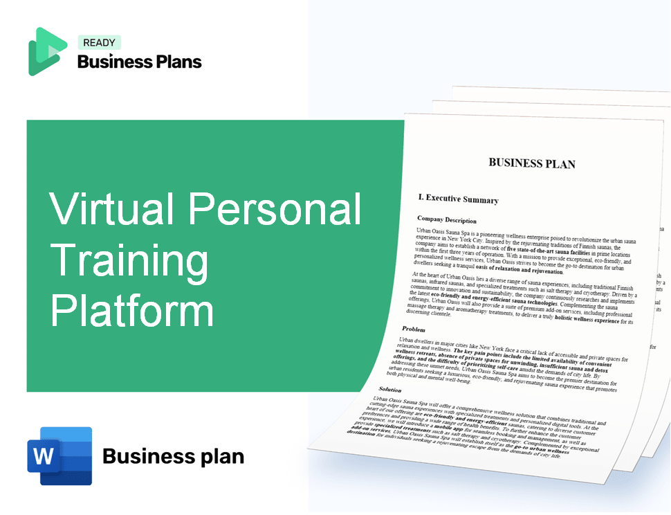 Virtual Personal Training Platform Business Plan