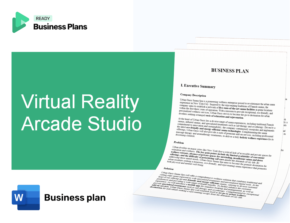 Virtual Reality Arcade Studio Business Plan
