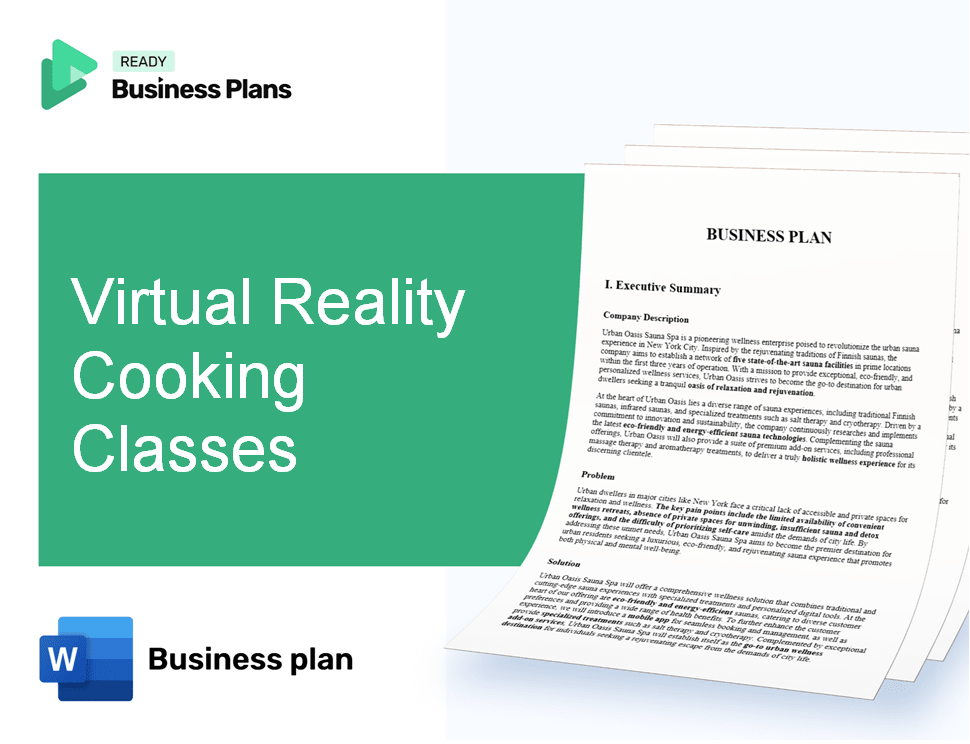 Virtual Reality Cooking Classes Business Plan