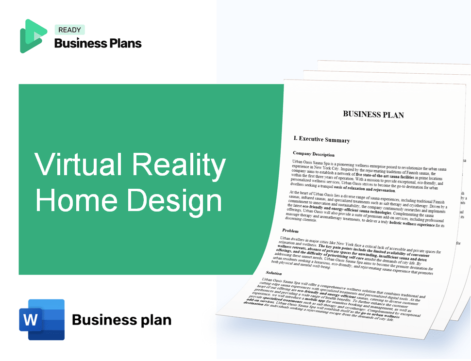 Virtual Reality Home Design Business Plan