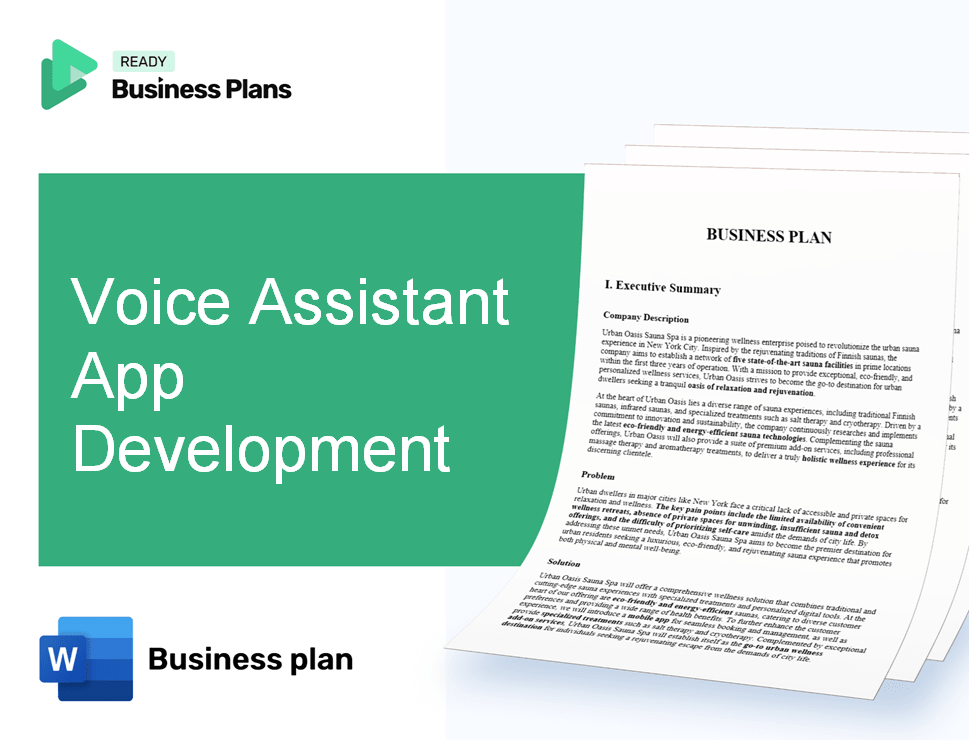 Voice Assistant App Development Business Plan