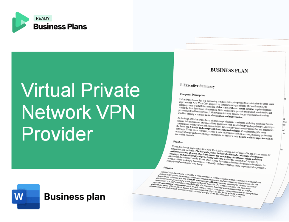 Virtual Private Network VPN Provider Business Plan