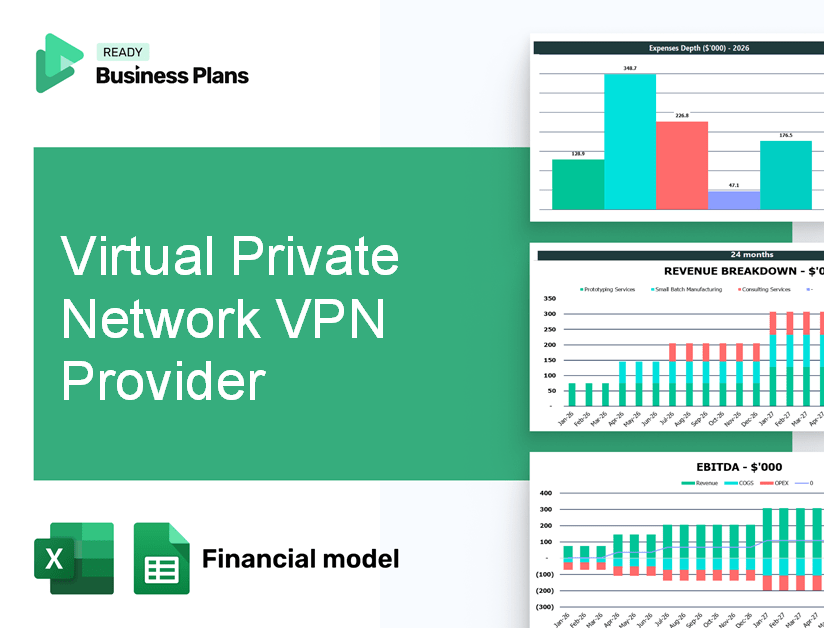 Virtual Private Network VPN Provider Financial Model