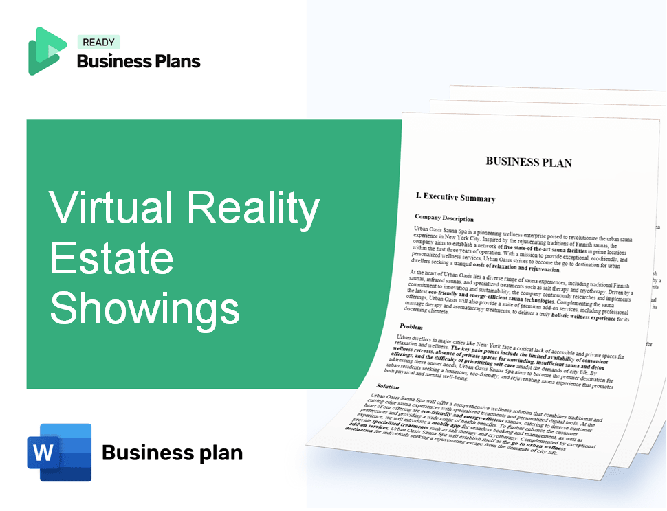 Virtual Reality Estate Showings Business Plan