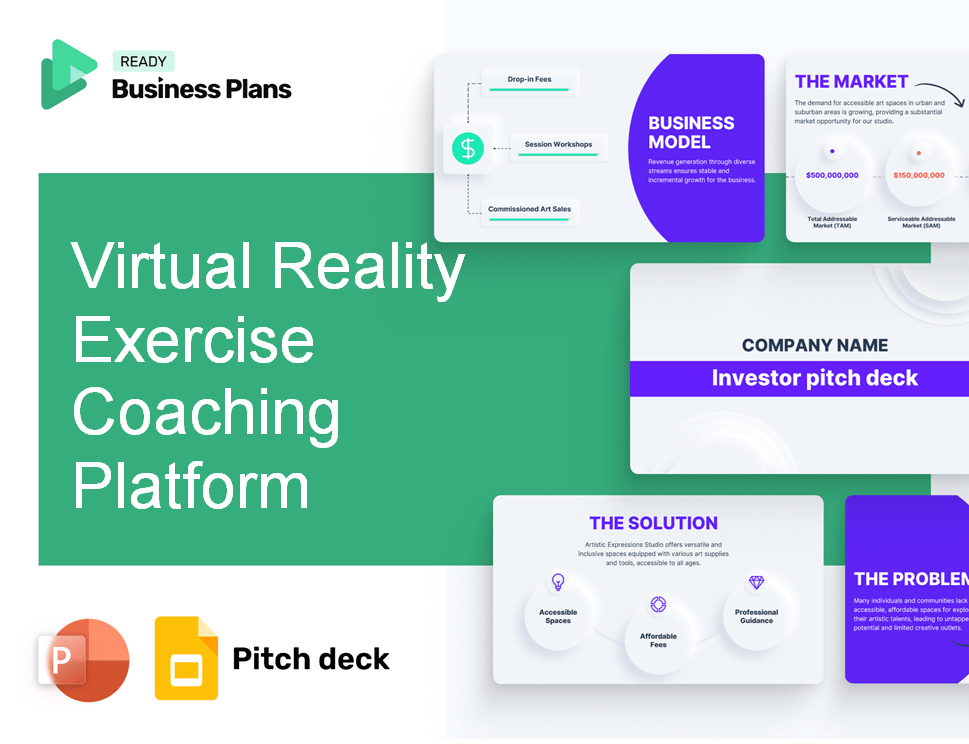 Virtual Reality Exercise Coaching Platform Pitch Deck