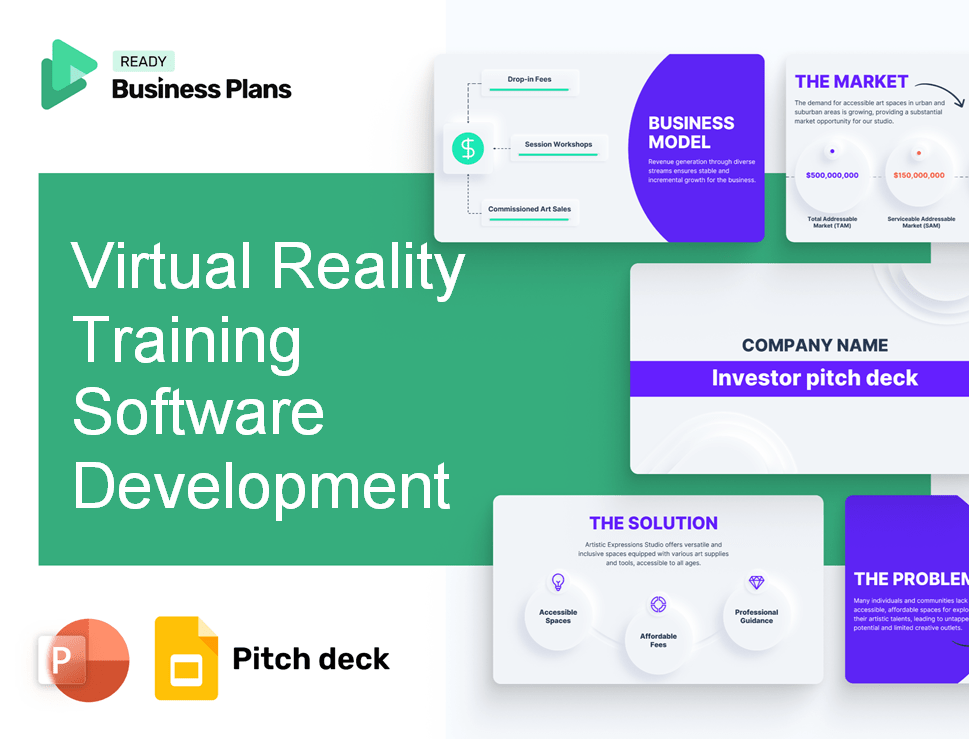 Virtual Reality Training Software Development Pitch Deck