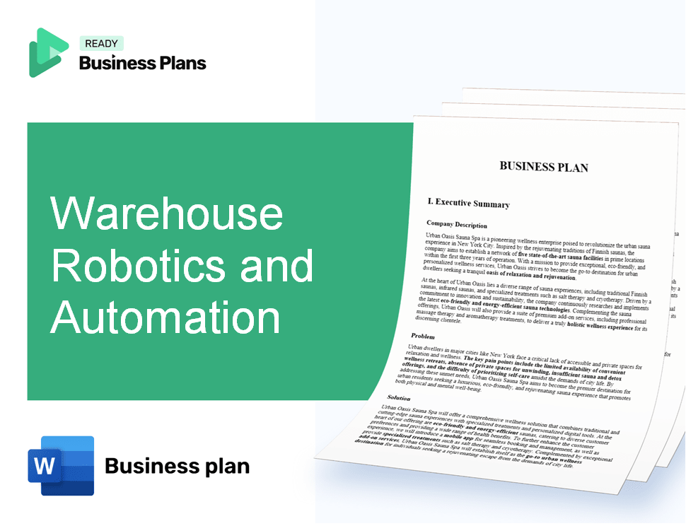 Warehouse Robotics and Automation Business Plan