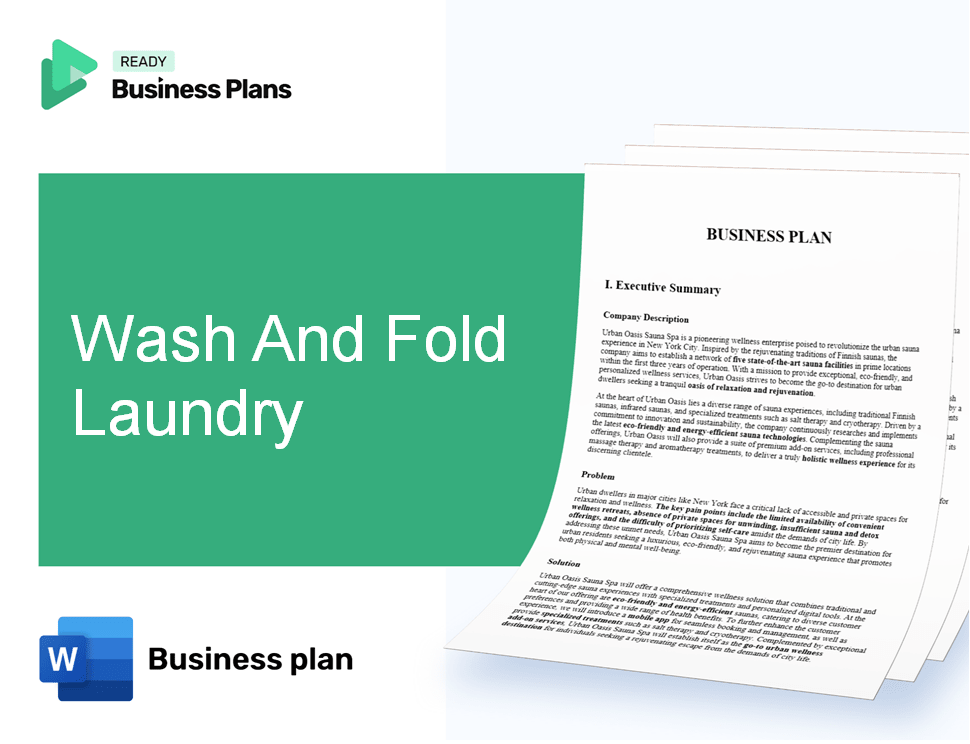 Wash And Fold Laundry Business Plan