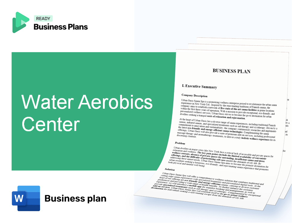 Water Aerobics Center Business Plan