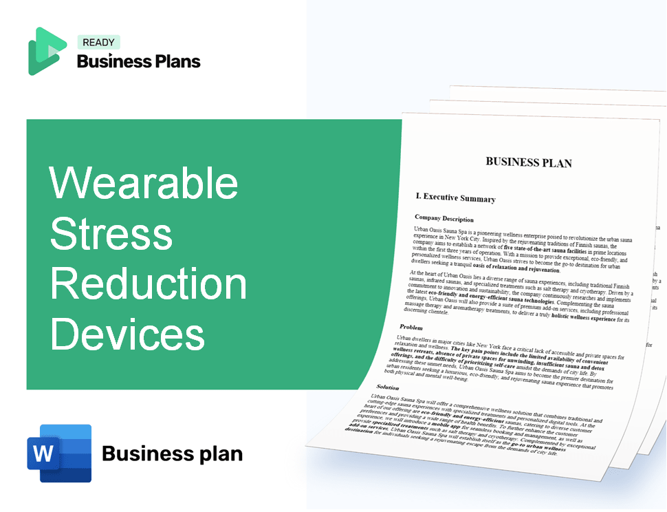 Wearable Stress Reduction Devices Business Plan