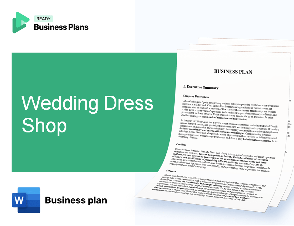 Wedding Dress Shop Business Plan