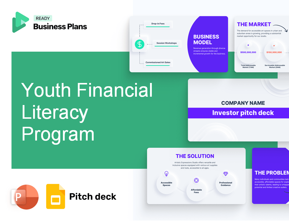 Youth Financial Literacy Program Pitch Deck