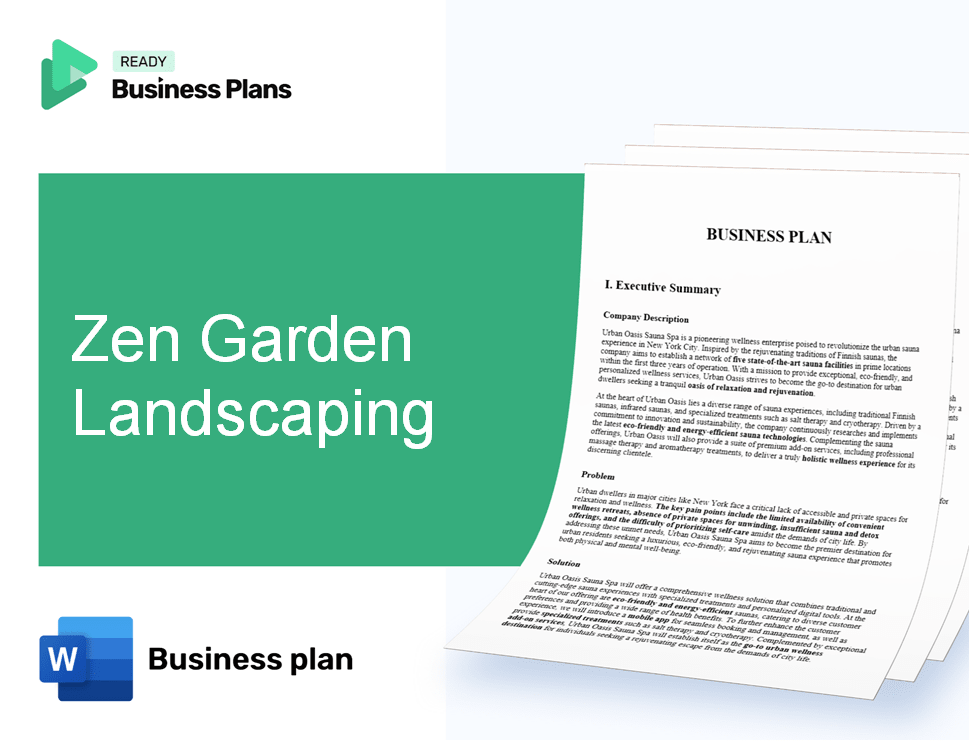Zen Garden Landscaping Business Plan