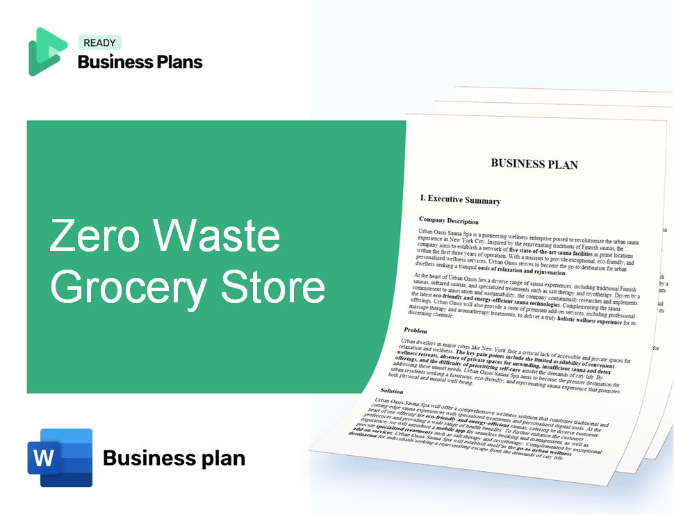 Zero Waste Grocery Store Business Plan