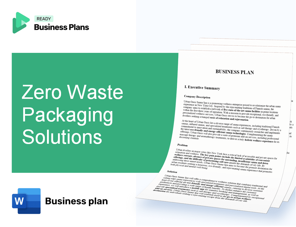 Zero Waste Packaging Solutions Business Plan